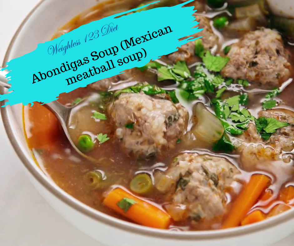 Abondigas Soup (Mexican meatball soup)