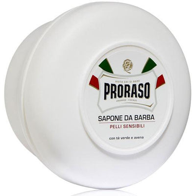 Proraso Green Tea & Oatmeal Sensitive Shaving Soap - 150 ml